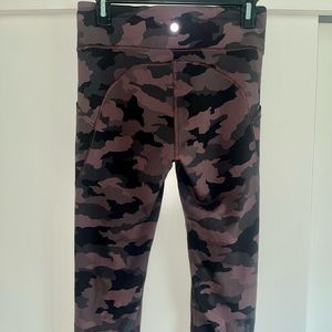 Lulu Lemon Camo Leggings with pockets